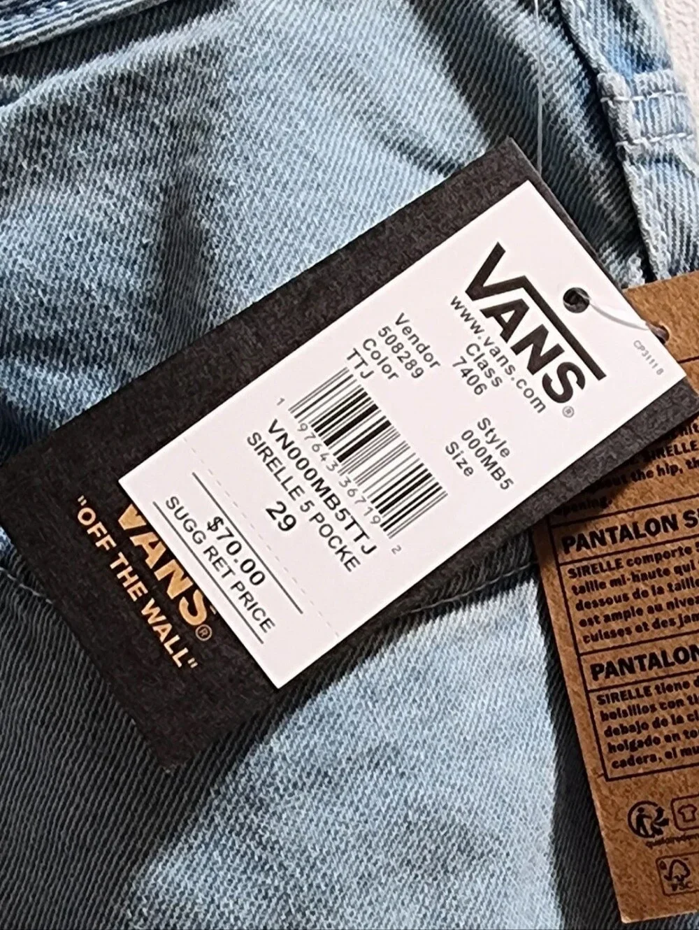 Vans Light Blue High-Rise Wide Leg Jeans SIRELLE 5 POCKET